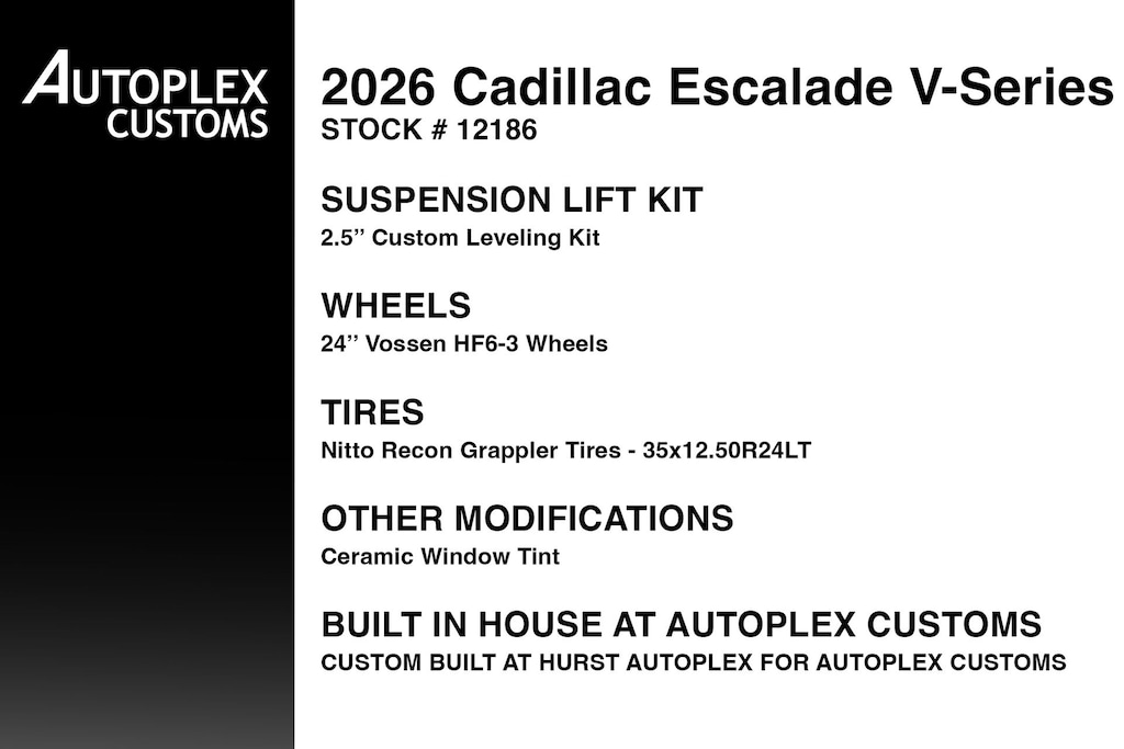 Used 2026 CADILLAC Escalade V-Series SUV