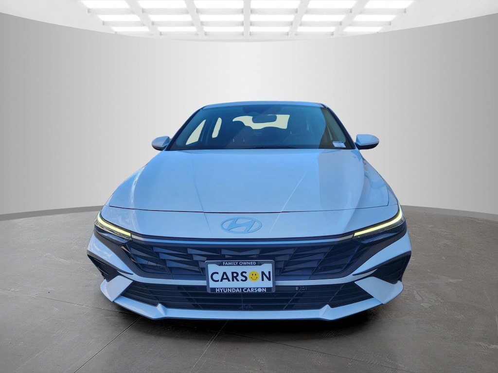 Certified 2025 Hyundai Elantra Hybrid Blue Sedan