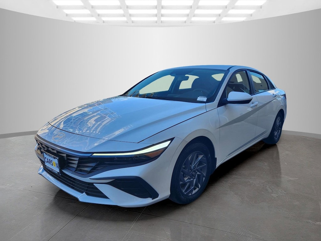Certified 2025 Hyundai Elantra Hybrid Blue Sedan