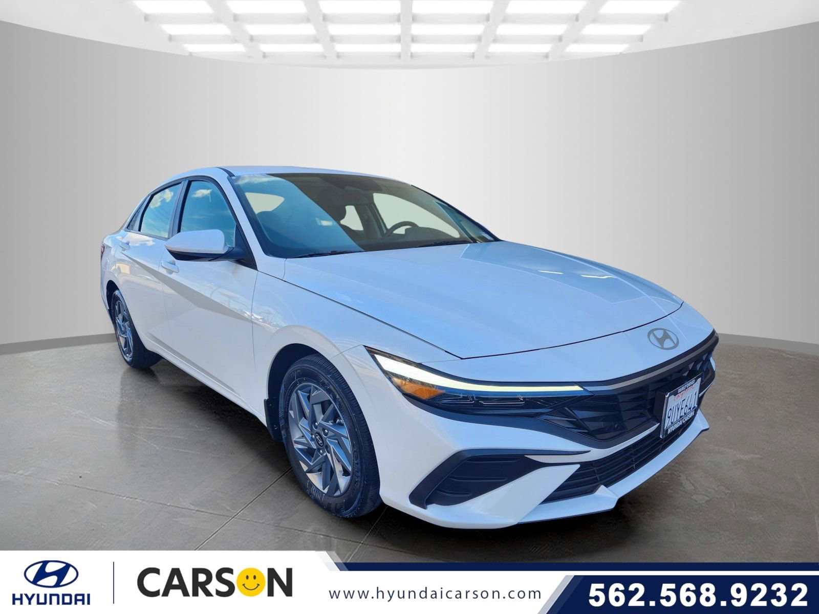 Certified 2025 Hyundai Elantra Hybrid Blue Sedan