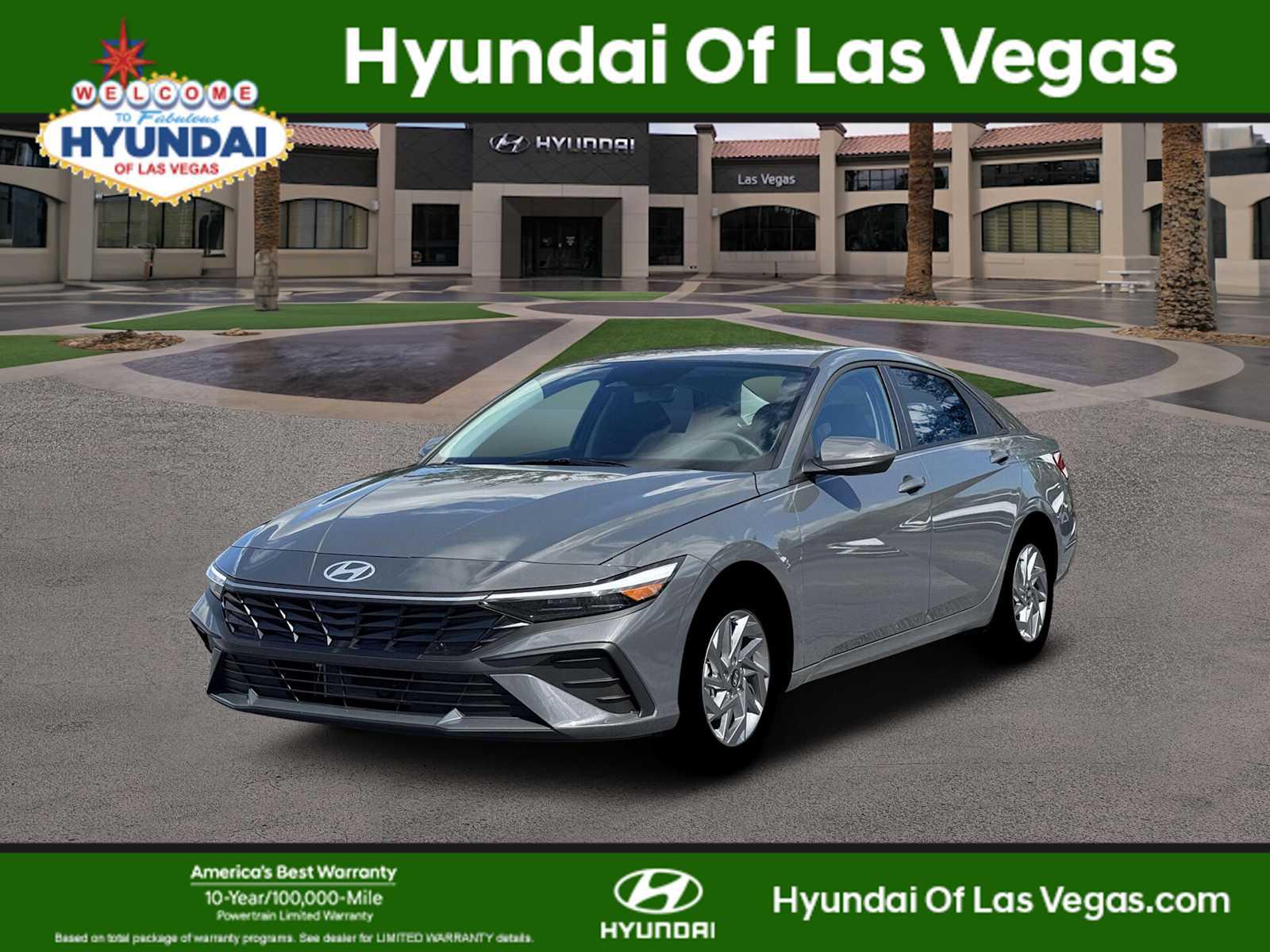 2026 Hyundai Elantra Hybrid Blue Sedan