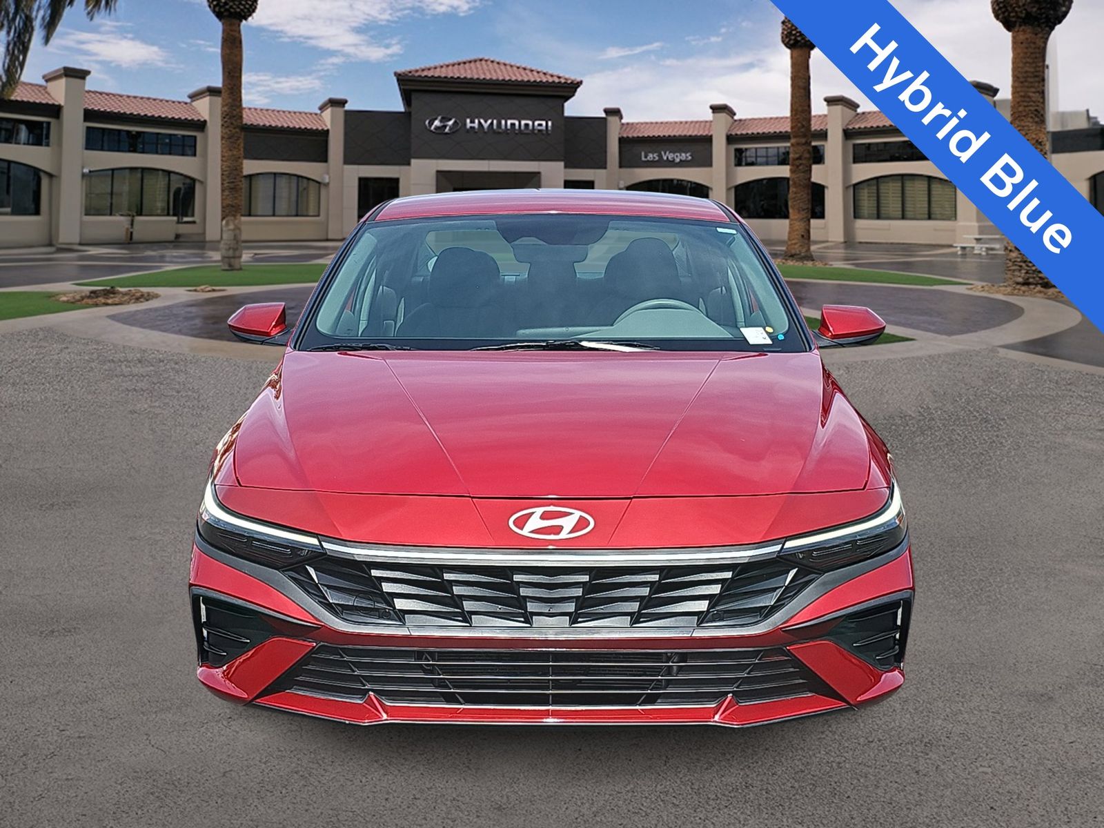 Certified 2025 Hyundai Elantra Hybrid Blue Sedan