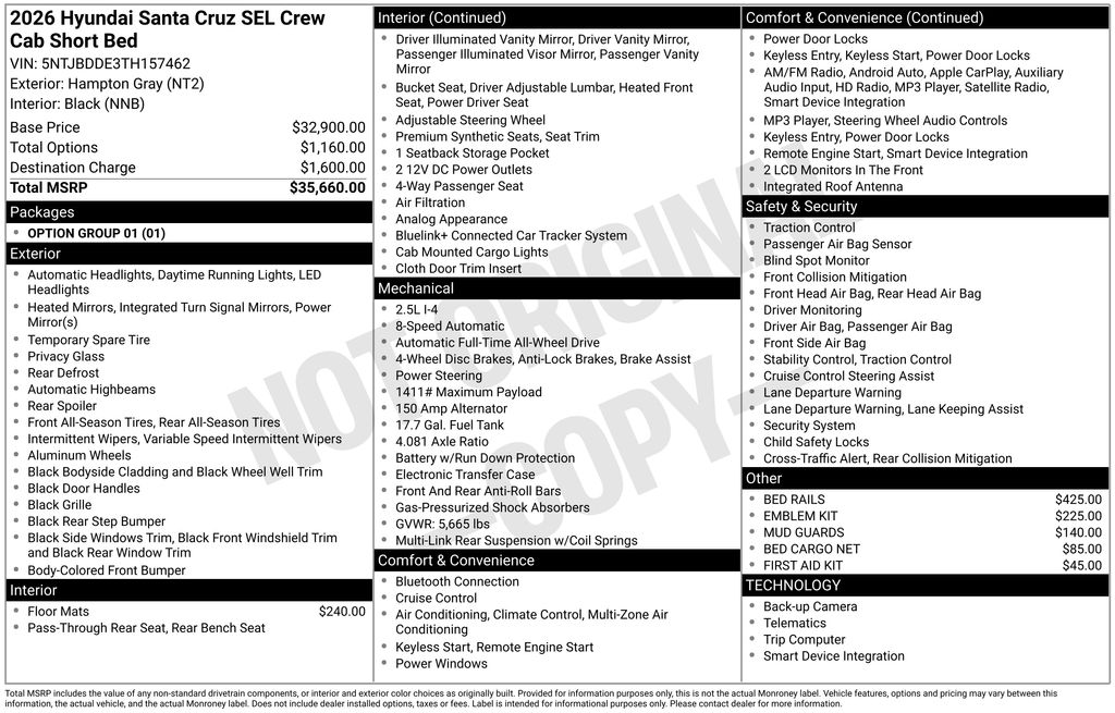 2026 Hyundai Santa Cruz SEL - Photo 24