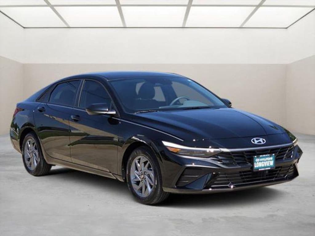New 2026 Hyundai Elantra Hybrid Blue Sedan