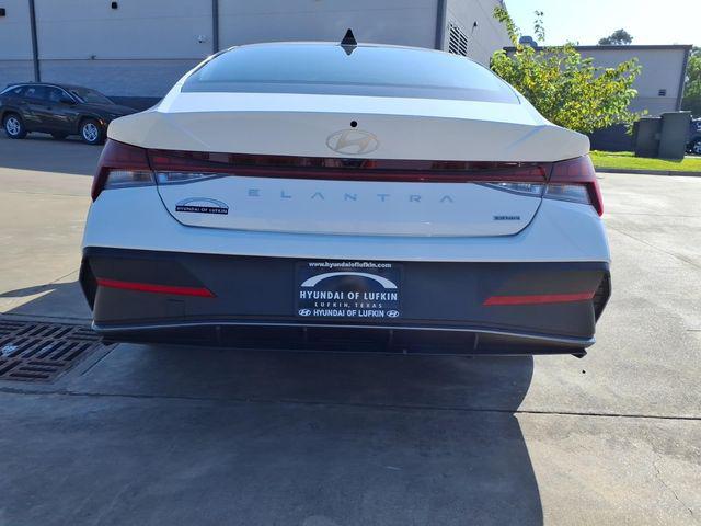 New 2026 Hyundai Elantra Hybrid Blue Sedan