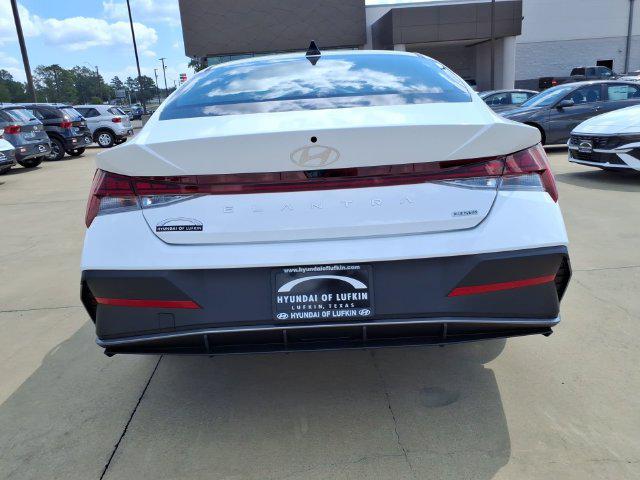 New 2026 Hyundai Elantra Hybrid Blue Sedan