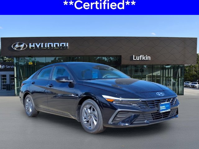 Certified 2024 Hyundai Elantra Hybrid Blue Sedan