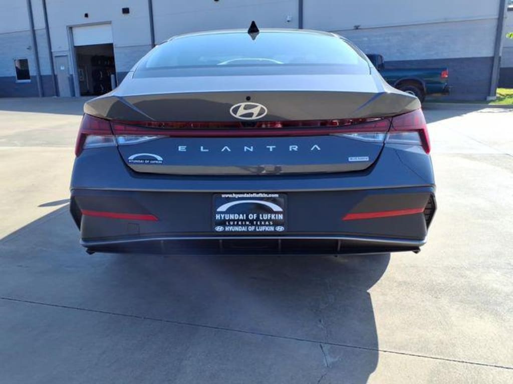 New 2026 Hyundai Elantra Hybrid Blue Sedan