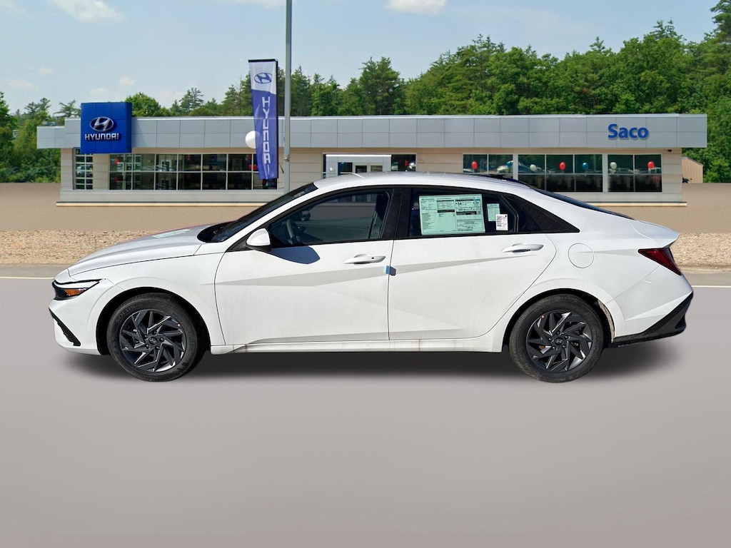 New 2026 Hyundai Elantra Hybrid Blue Sedan