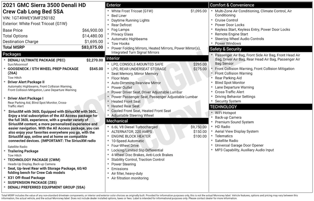 Used 2021 GMC Sierra 3500HD Denali Truck