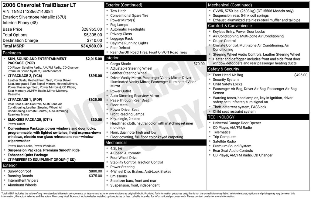 Used 2006 Chevrolet Trailblazer LT SUV