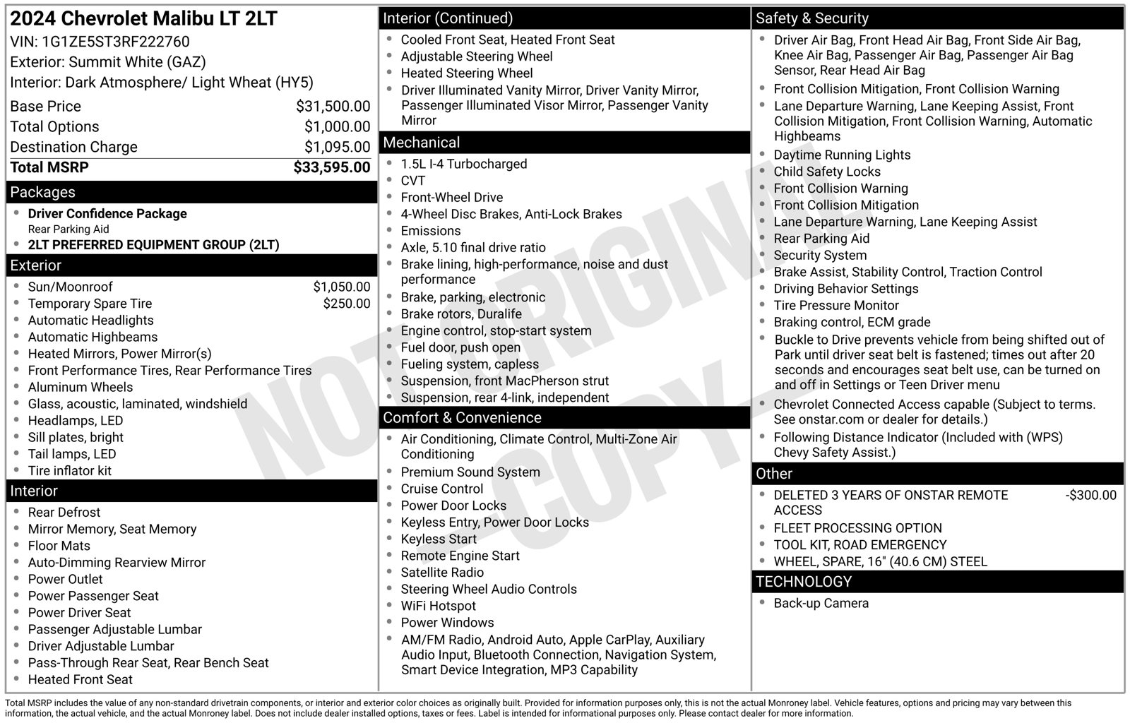 Used 2024 Chevrolet Malibu LT Sedan
