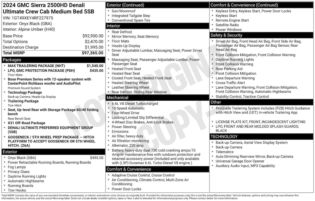 Used 2024 GMC Sierra 2500HD Denali Ultimate Truck
