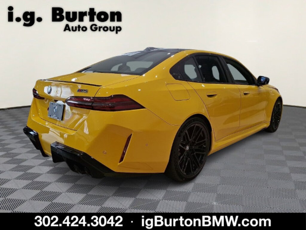 New 2027 BMW M5 Speed Yellow Sedan