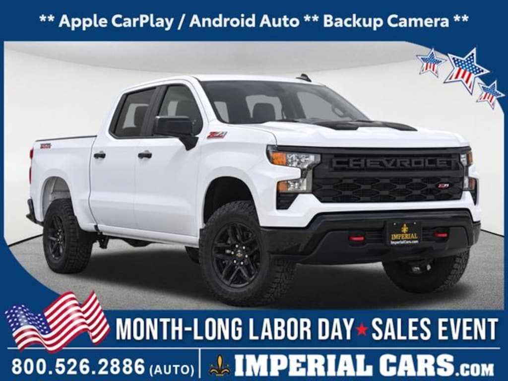 Used 2021 Chevrolet Silverado 1500 Custom Trail Boss Truck Crew Cab