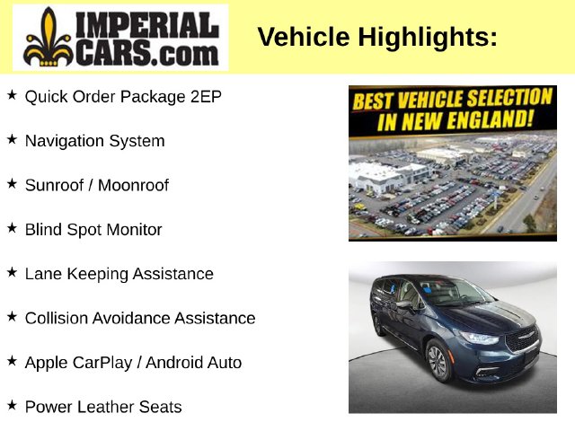 Used 2023 Chrysler Pacifica Plug-In Hybrid Limited Van Passenger Van