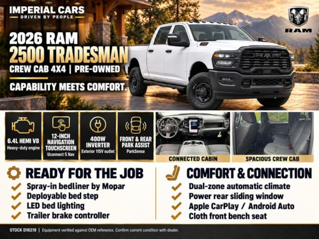 Used 2026 Ram 2500 Tradesman Truck Crew Cab