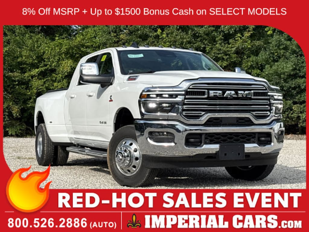 New 2026 Ram 3500 LARAMIE MEGA CAB 4X4 6'4 BOX Pickup
