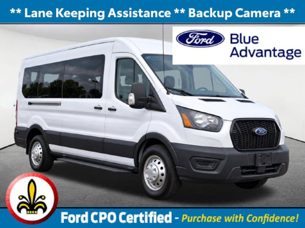 Certified 2023 Ford Transit-350 Passenger XL Wagon Medium Roof Van