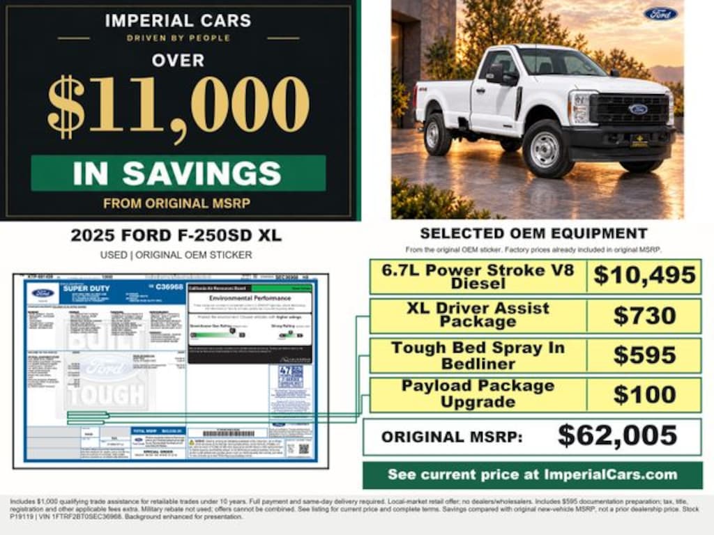 Certified 2025 Ford F-250 Truck Regular Cab