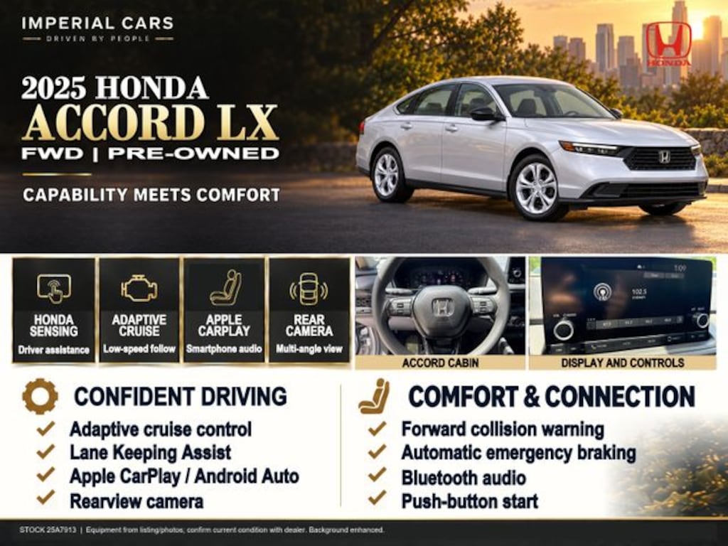 Used 2025 Honda Accord LX Sedan