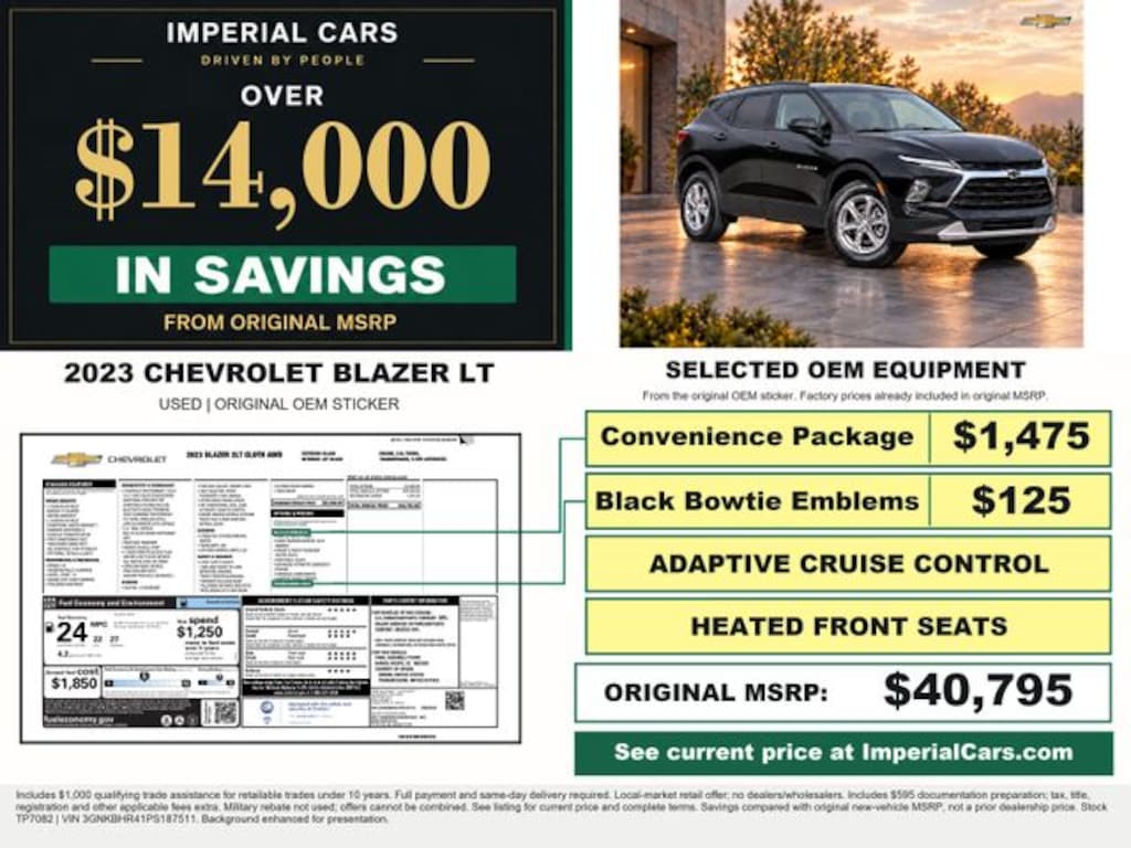 Used 2023 Chevrolet Blazer LT SUV
