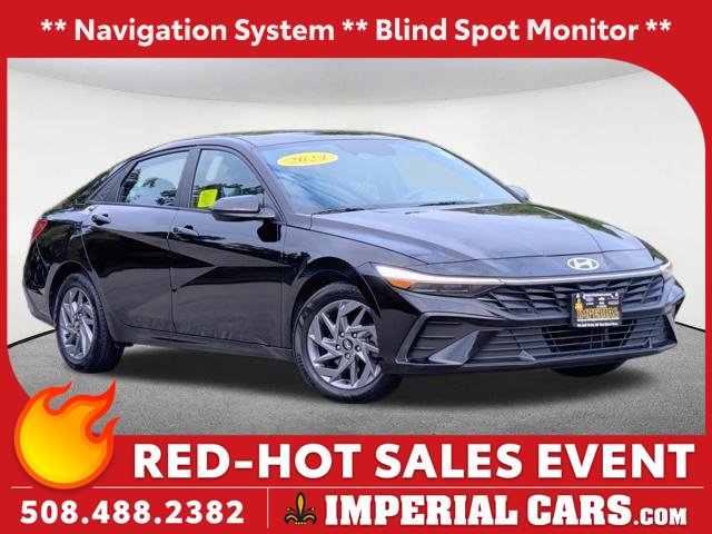Used 2024 Hyundai Elantra Hybrid Blue Sedan