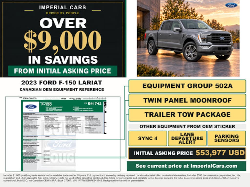 Used 2023 Ford F-150 Lariat Truck