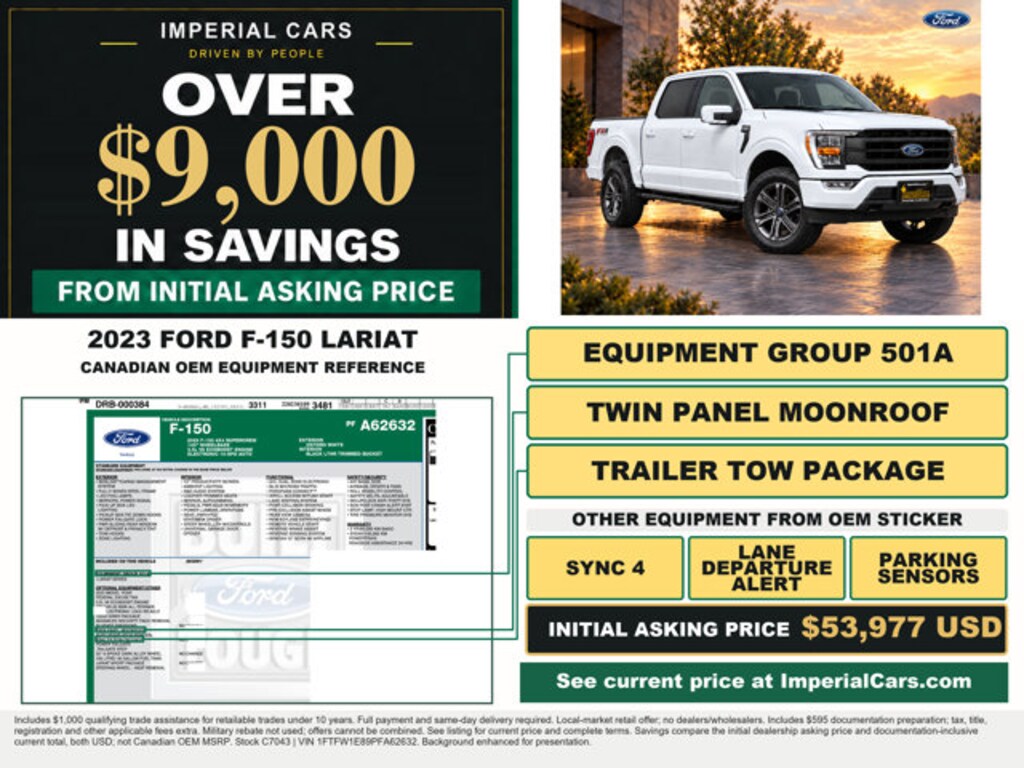Used 2023 Ford F-150 Lariat Truck