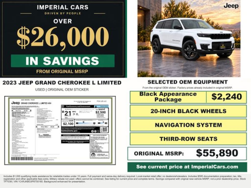 Used 2023 Jeep Grand Cherokee L Limited SUV