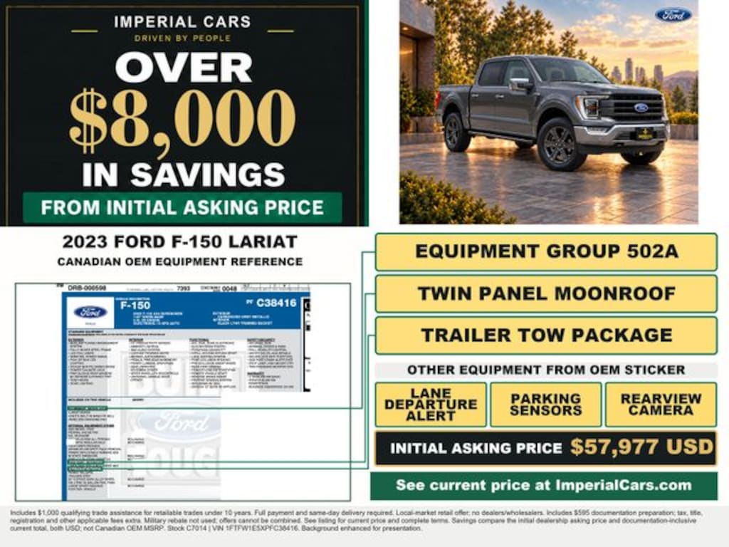 Used 2023 Ford F-150 Lariat Truck