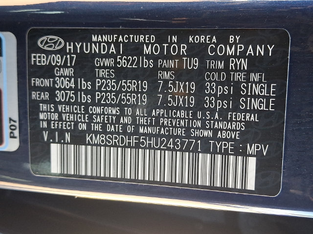 2017 Hyundai Santa Fe Limited Ultimate - Photo 30