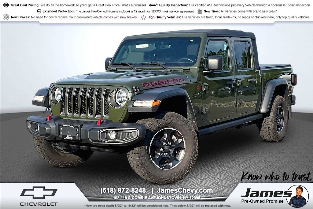 Used 2022 Jeep Gladiator Rubicon 4x4 Truck Crew Cab