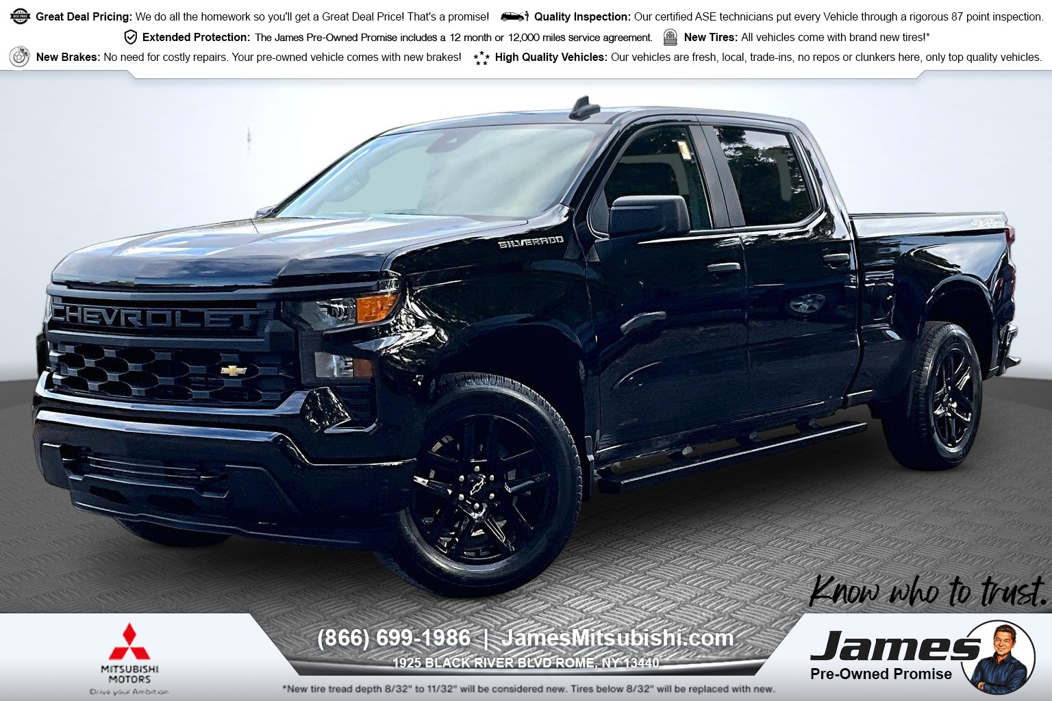Used 2024 Chevrolet Silverado 1500 Custom Truck Crew Cab