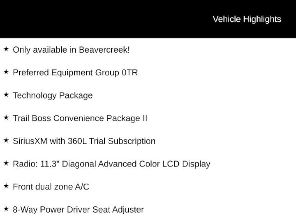 New 2026 Chevrolet Colorado Trail Boss Truck