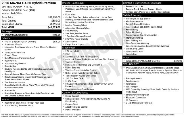 2026 Mazda CX-50 Premium - Photo 34