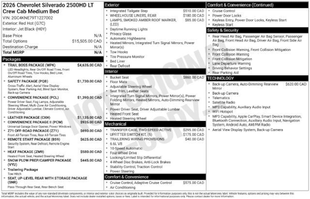 New 2026 Chevrolet Silverado 2500 HD LT Truck
