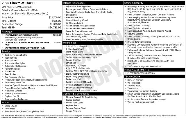 2025 Chevrolet Trax LT - Photo 33