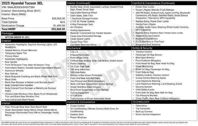 2025 Hyundai Tucson SEL - Photo 33