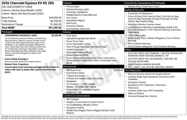 2026 Chevrolet Equinox EV RS - Photo 35
