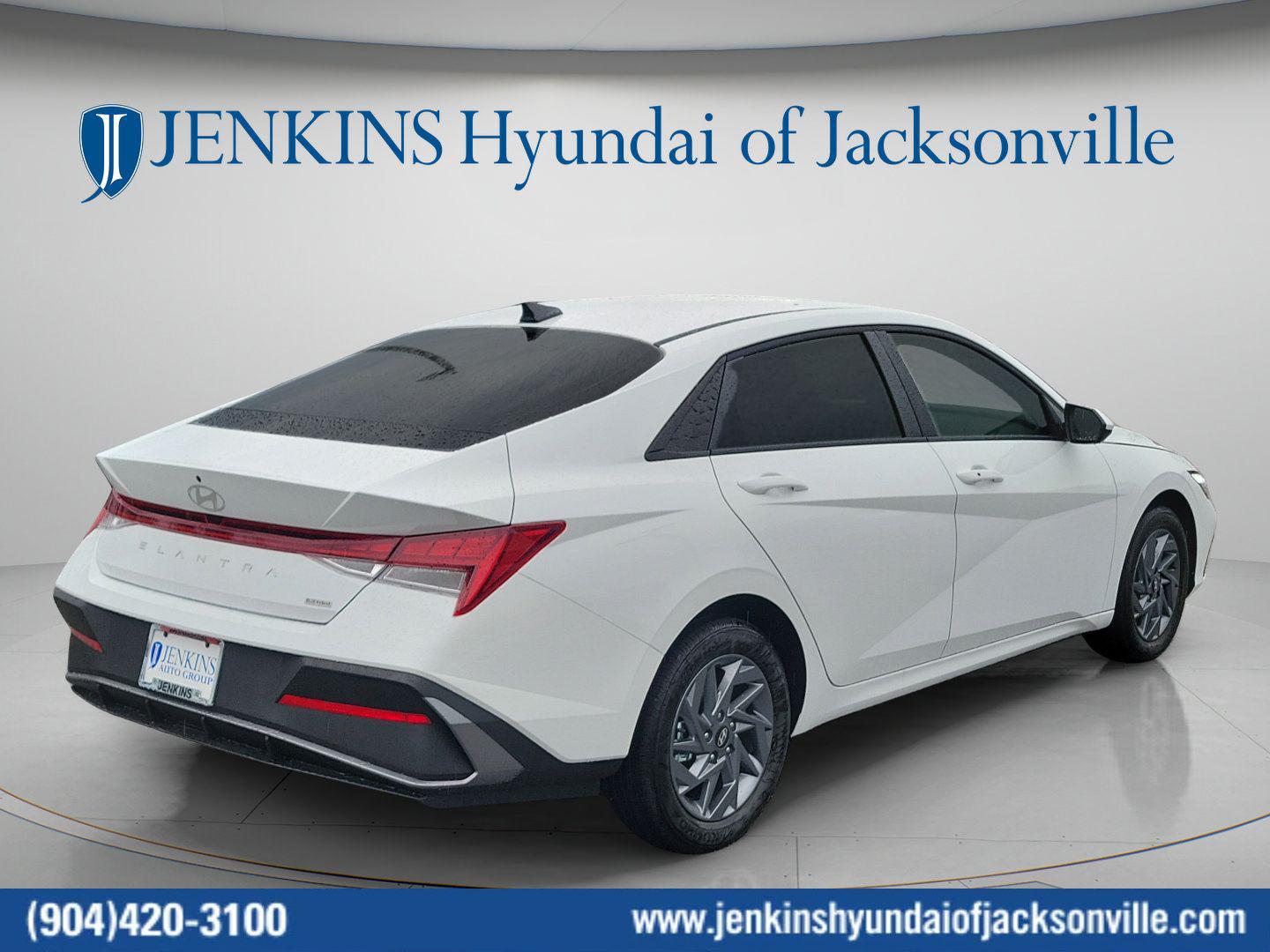 New 2026 Hyundai Elantra Hybrid Blue Sedan