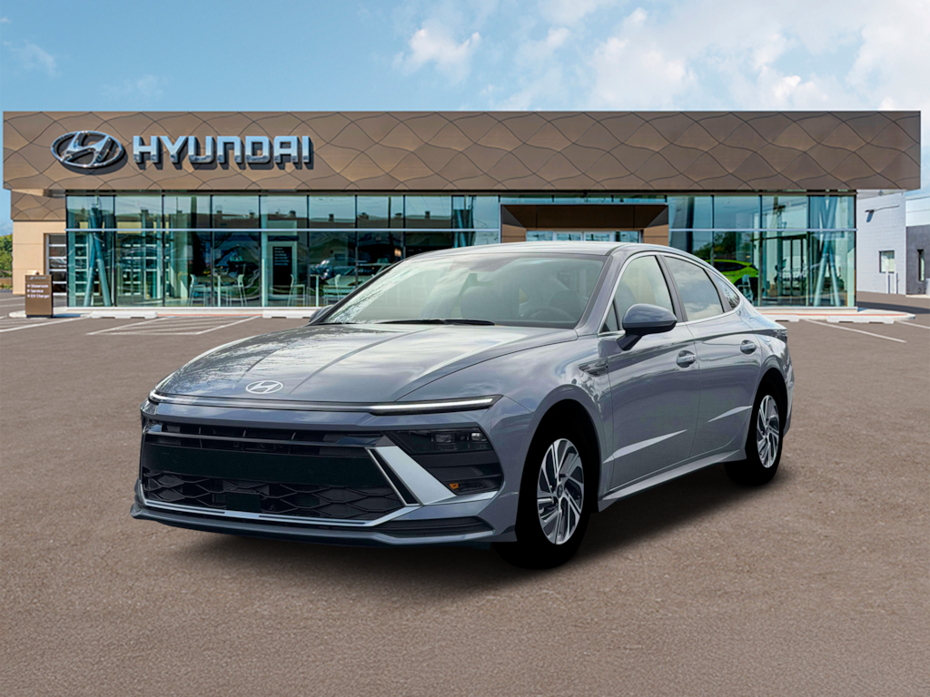 New 2026 Hyundai Sonata Hybrid Blue Sedan