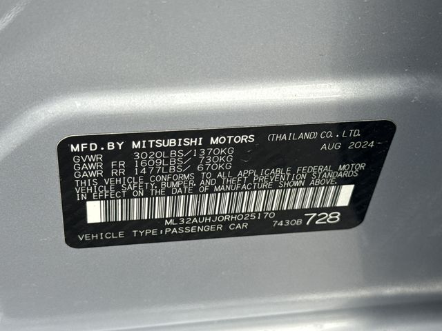 2024 Mitsubishi Mirage ES - Photo 47