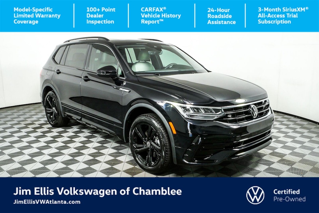 Certified 2024 Volkswagen Tiguan 2.0T SE R-Line Black SUV