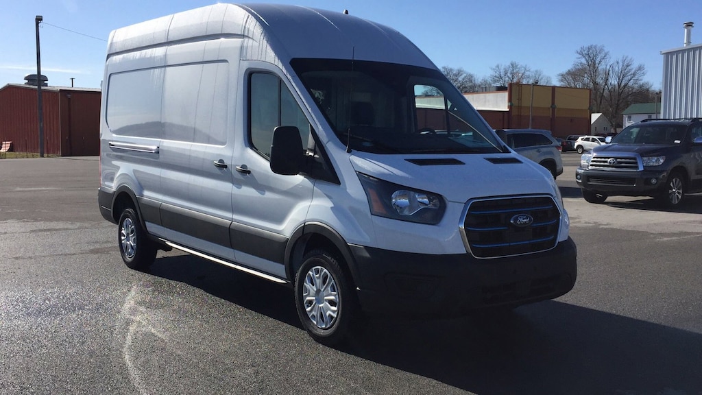 New 2023 Ford E-Transit Cargo Van Base T-350 148 Hi Rf 9500 GVWR RWD