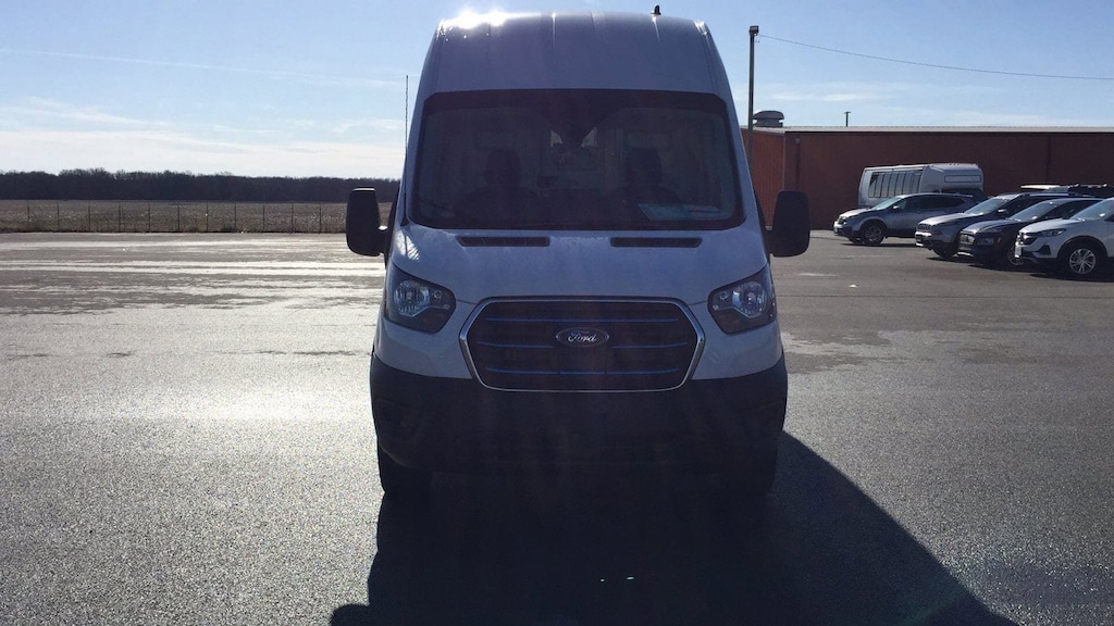 New 2023 Ford E-Transit Cargo Van Base T-350 148 Hi Rf 9500 GVWR RWD