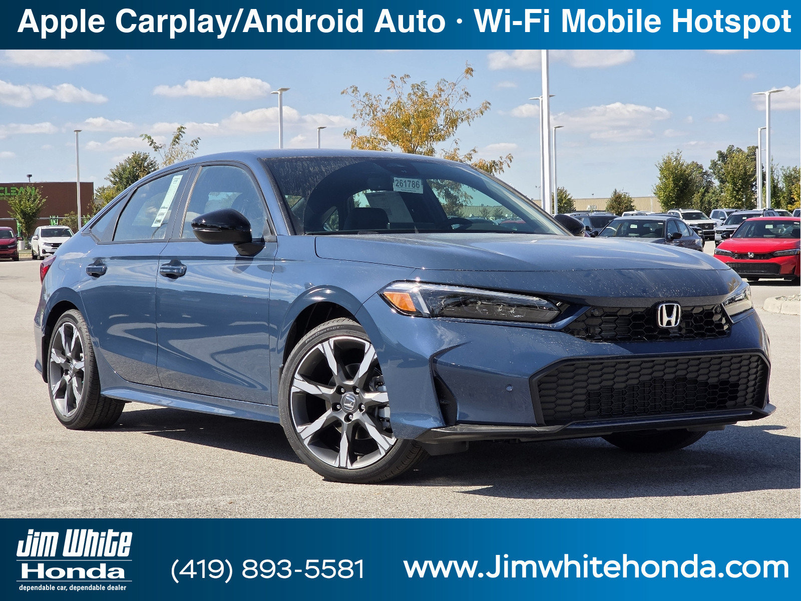 New 2026 Honda Civic Hybrid Sport Touring Sedan