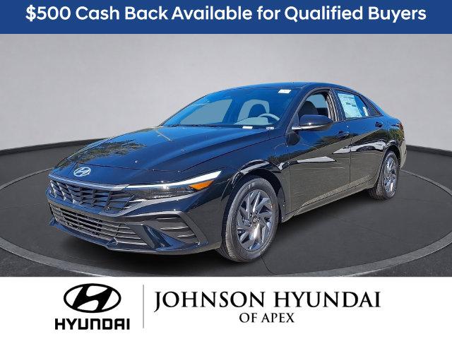 2026 Hyundai Elantra Hybrid Blue Sedan