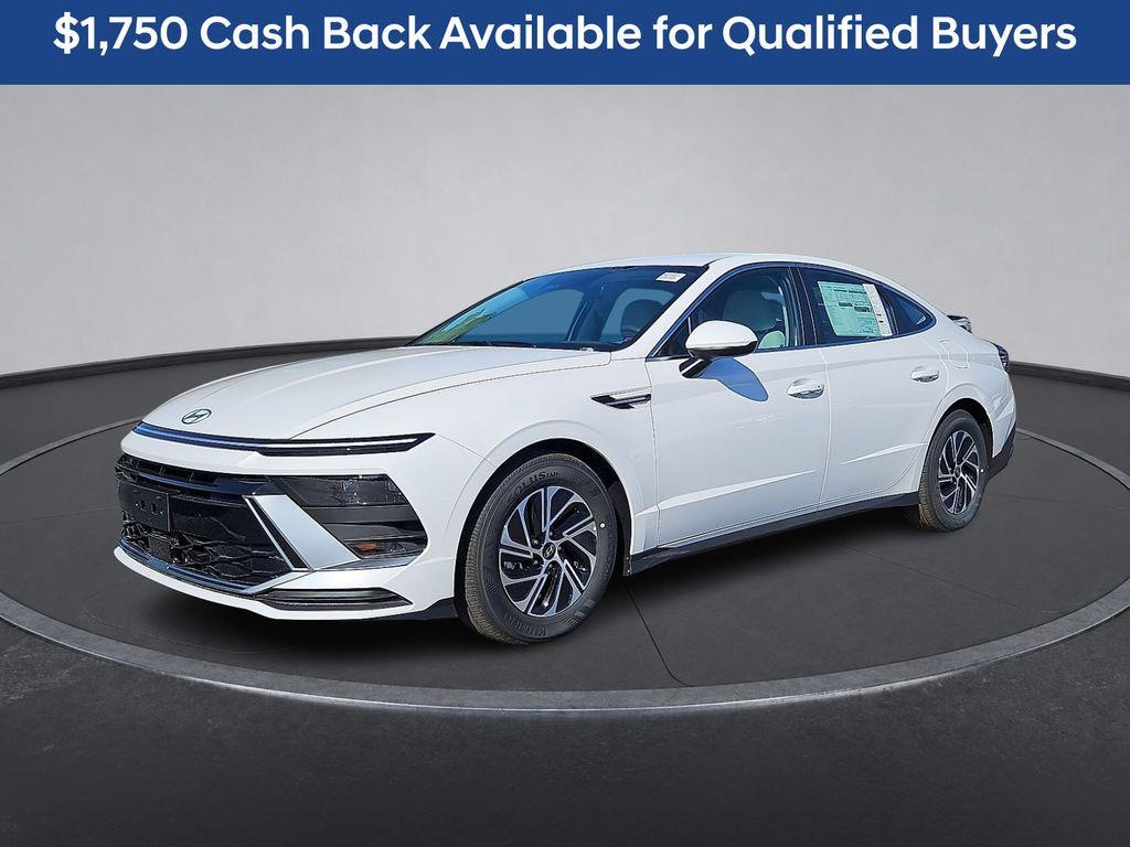 New 2026 Hyundai Sonata Hybrid Blue Sedan