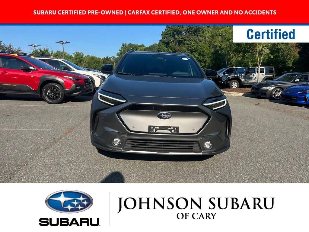 Certified 2023 Subaru SOLTERRA Limited with VIN JTMABABA7PA022155 for sale in Cary, NC